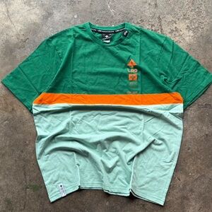 LRG Green and Orange Short Sleeve Tees